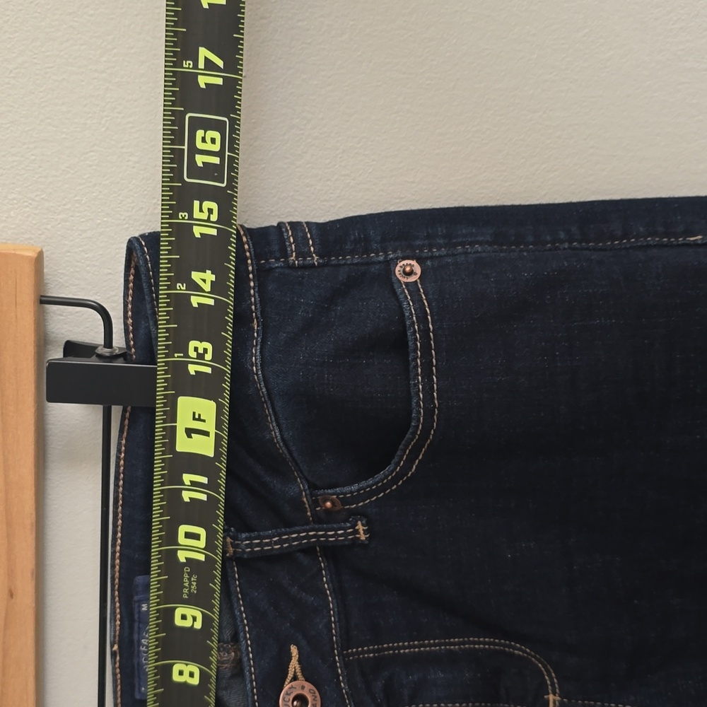 LUCKY BRAND Lolita Boot womens ankle boot cut jeans 6/28 dark blue stretch denim - Picture 5 of 8